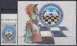 ** 2001 Sakk Európa-bajnokság ívszéli Bélyeg + Bélyegfüzet, Benne Kisív Mi 231 - Other & Unclassified