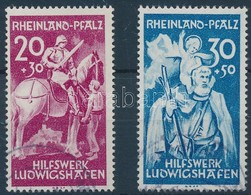 O Rheinland 1948 Ludwigshafen Segélyszervezet Sor Mi 30-31 II - Sonstige & Ohne Zuordnung