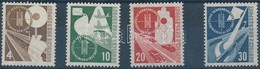 ** 1953 Német Közlekedési Kiállítás München Sor Mi 167-170 (170 Halvány Gépszínátnyomat) - Other & Unclassified