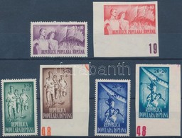 ** 1948 Sport Sor (közte ívsarki Vágott Bélyegek) Mi 1171-1176 - Sonstige & Ohne Zuordnung