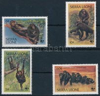 ** 1983 WWF Csimpánzok Sor,
WWF Chimpanzees Set
Mi 713-716 - Sonstige & Ohne Zuordnung