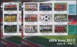 ** 2012 UEFA Kupa - Labdarúgó EB 2 Kisív Mi 5675-5692 - Otros & Sin Clasificación