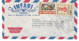 COVER CORREO AERO - AIR MAIL - GUAYAQUIL - INSTITUTO FARMACO BIOLOGICO - MINNEAPOLIS. - Equateur