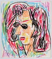 Cs. Németh Miklós (1934-2012): John Lennon. Akvarell, Papír, Jelzett, 27×24 Cm - Other & Unclassified