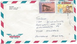 COVER CORREO AERO - VIA AIR MAIL - QUITO- KONSTANZ - ALEMANIA. - Equateur