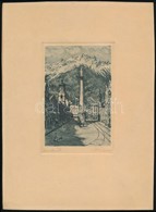 Olvashatatlan Jelzéssel: Innsbruck. Rézkarc, Papír, 12×8 Cm - Other & Unclassified