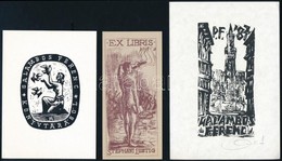 7 Db Különféle Technikájú Jelzett Magyar Ex Libris / 7 Hungarianex Libris Bookplates. Different Technique - Otros & Sin Clasificación