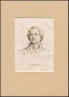 Cca 1840 Goethe Rézmetszetű Portréja. 12x17 Cm Paszpartuban - Prints & Engravings