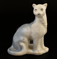 Polonne Puma, Kézzel Festett, Jelzett, Foltos, M: 15,5 Cm - Other & Unclassified