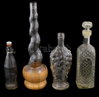 4 Db Különböző Formájú és Funkciójú üveg - Glass & Crystal