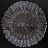 Dekoratív Tál, Hibátlan, Formába öntött,  Jelzés Nélkül, D:28,5 Cm - Glass & Crystal