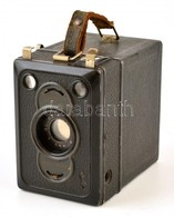 Zeiss Ikon Box Tengor 6x9 Cm Rollfilmes Kamera, Goerz Frontar Objektívvel, Nem Kipróbált, A Bőrszíj Kopott, 7x10x11 Cm - Cámaras Fotográficas