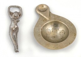 Aluminium Teaszűrű, Sörnyitó (akt Figura), 14×10 Cm, H: 12 Cm - Other & Unclassified