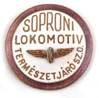 Soproni Lokomotiv Természetjáró Szakosztály Tűzzománc Jelvénye Szép állapotban, D: 3 Cm - Sonstige & Ohne Zuordnung