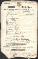 1849 Pest, Pest Szabad Királyi Város Részéről Kiállított útlevél / Passport - Unclassified