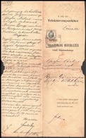 Cca 1862-1937 14 Db Régi Irat Okmánybélyegekkel, Viaszpecséttel - Unclassified