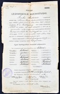 Cca 1870-1890 Váci Fegyházban Szolgálatot Teljesítő Tiszt Iratanyaga: Kinevezések, Bizonyítványok, Előléptetések és Kapc - Ohne Zuordnung