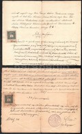 1910 Közjegyzői Okmányok, 4 Db, Okmánybélyegekkel - Unclassified