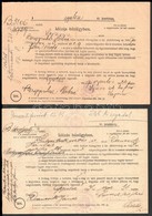 1930-1939 Idézés Bűnügyben (lopás, Testi Sértés, Rágalmazás, Stb.), 4 Db - Unclassified
