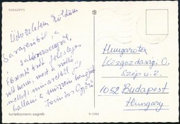 Forintos Győző Nagymester Sakkolimpikon üdvözlő Képeslapja Sarajevói Versenyről / Autograph Signed Postcard Of Chess Mas - Other & Unclassified