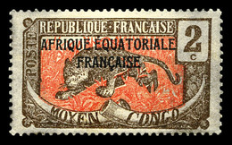 TCHAD, N°20a, 2c Sépia Et Rose Sans La Surcharge 'TCHAD'. TB  Qualité: *  Cote: 220 Euros - Unused Stamps