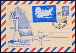 Jurij Alekszejevics Gagarin (1934-1968) Szovjet űrhajós Aláírása Emlékborítékon /
Signature Of Yuriy Alekseyevich Gagari - Sonstige & Ohne Zuordnung