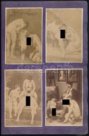 Cca 1900 32 Darabos Eredeti Pornó Fénykép Gyűjtemény Albumban. 6x9 Cm / Collection Of 32 Vintage Porn Photos - Sonstige & Ohne Zuordnung