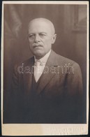 Cca 1925 Beregszászi Kőmíves József (1862-1931) Portréja, Amely Stojkovits Aradi Műtermében Készült, Hátoldalán Felirato - Sonstige & Ohne Zuordnung