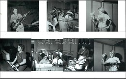 Cca 1970 Az Omega Együttes Tagjai A Stúdióban Lemezfelvétel Közben 7 Db Fotó 16x10,5 Cm - Sonstige & Ohne Zuordnung