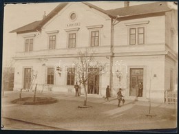 Cca 1900 Bánhida, Vasútállomás, Fotó, 11,5×16 Cm - Sonstige & Ohne Zuordnung