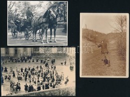 Cca 1945 Előtti életképek, Különböző Helyszíneken és Eltérő Időpontokban Készült 13 Db Vintage Fotó, Néhány Jelzett Vagy - Sonstige & Ohne Zuordnung