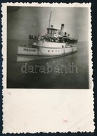 Cca 1950 Pajtás Nevű Hajó A Balatonon, 8,5x5,8 Cm - Sonstige & Ohne Zuordnung