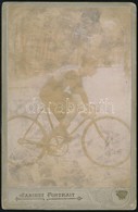 Cca 1900 Kerékpáros Fényképe. / Byciclist 11x17 Cm - Other & Unclassified