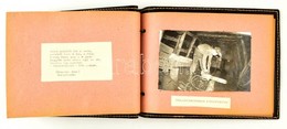 Cca 1960 Ajkai Bányát Bemutató 13 Db Fotót Tartalmazó Füzet, Leírásokkal Műbőr Mappában - Other & Unclassified