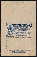 Cca 1915 Bp. V., Magyar Király Gyógyszertár Papírzacskója - Publicidad