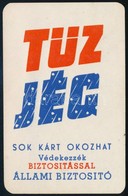 1959 Állami Biztosító Reklámos Kártyanaptár - Werbung