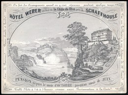 Hotel Weber Schaffhouse Szálloda Reklámcímkéje - Publicidad
