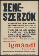 Igmándi Keserűvíz- Kisplakát, 24×17 Cm - Advertising