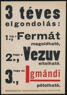 Igmándi Keserűvíz- Kisplakát, 24×17 Cm - Werbung