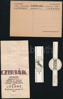 Cca 1930 Losonc, Czirják Cukorka 4 Db Reklám Nyomtatvány - Werbung