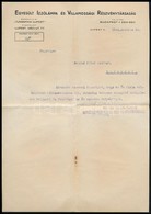 1944 Az Egyesült Izzó (mely Próbálta Védeni Zsidó Alkalmazottait) Két Levele, Amely Mutatja Hogy Az 1944. április 1-jén  - Other & Unclassified