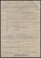 1944 A Zsidó Vagyonok Leltárazási Rendelete értelmében A Pesti Magyar Kereskedelmi Bank épületében Felvett Jegyzőkönyv E - Other & Unclassified