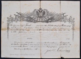1876-87 2 Db Végelbocsájtó Levél, Obsit, Megviselt állapotban - Sonstige & Ohne Zuordnung