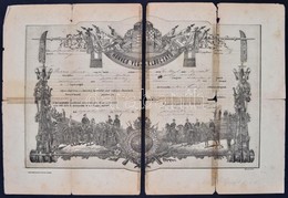 1885 Honvéd Végelbocsájtó Levél, Obsit, Szakadt állapotban - Other & Unclassified
