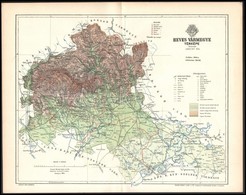 1894 Heves Vármegye Térképe, Tervezte: Gönczy Pál, Készült: Posner Károly Lajos és Fia, 24×30 Cm - Otros & Sin Clasificación