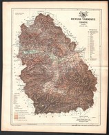 1894 Hunyad Vármegye Térképe, Tervezte: Gönczy Pál, Készült: Posner Károly Lajos és Fia, 24×30 Cm - Other & Unclassified