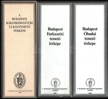 Budapesti Városvédő Egyesület által Kiadott 3 Db Temetői Térkép - Sonstige & Ohne Zuordnung