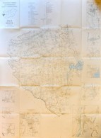 Zala Megye úthálózati Térképe, 1:150.000, Modern Térkép. Zalaegerszeg, Zalaegerszegi Közúti Igazgatóság, 111x80 Cm - Other & Unclassified