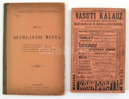 1903 Vasuti Kalauz és Gőzhajózások Menetrendje. Magyarország és Bosznia-Hercegovina. 208 P + 1 Kihajtható Térképpel. Fűz - Ohne Zuordnung