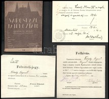 1913-1938 4 Db Újpesten Kiállított Felhívás, Igazolás, Városházi Tájékoztató - Sin Clasificación